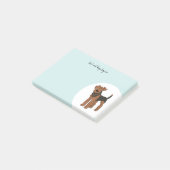Personaliseer Airedale Terrier Post-it® Notes (Schuin)