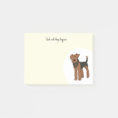 Personaliseer Airedale Terrier Post-it® Notes (Voorkant)