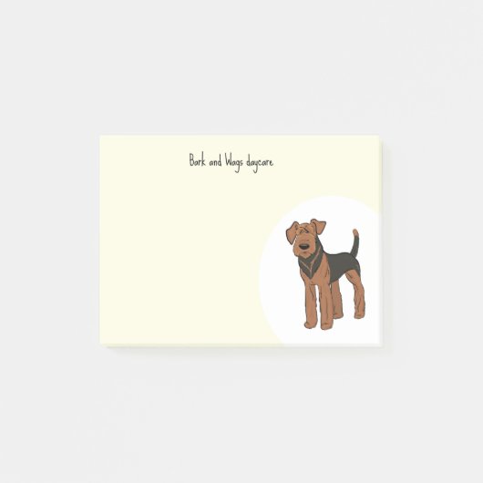 Personaliseer Airedale Terrier Post-it® Notes (Voorkant)