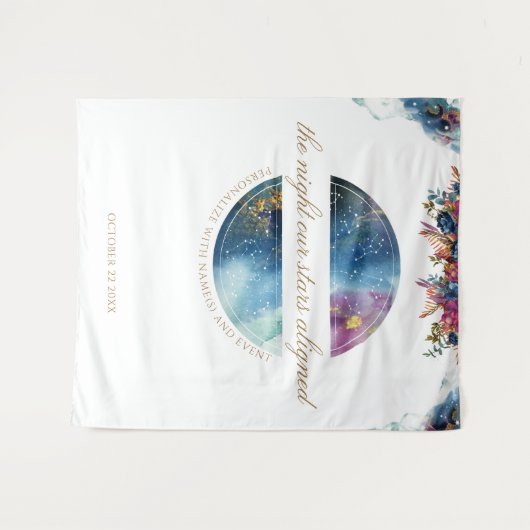 Personaliseer alle tekst, Hemelachtergrond voor fo Wandkleed (Voorkant (horizontaal))