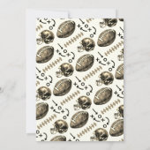 Personaliseer American FOOTBALL WATCH Party Kaart (Achterkant)