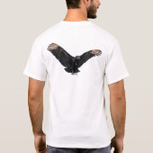 Personaliseer Amerikaanse zwarte gier fotografie T-shirt (Achterkant)