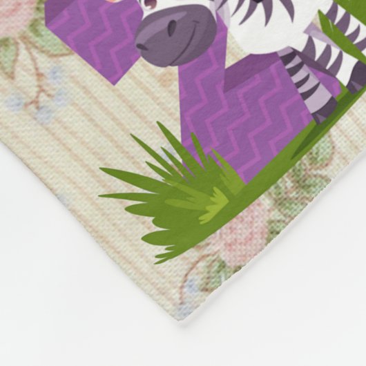 Personaliseer  Animal Alpha Fleece Deken (Hoek)