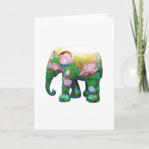 Personaliseer Animal Safari Oerwoud Africa Flowers Kaart