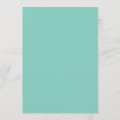:personaliseer: Aqua Polkadots Menu-kaarten Menu (Achterkant)
