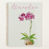 Personaliseer aquarel mottenboomgaard planner (Voorkant)