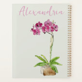 Personaliseer aquarel mottenboomgaard planner (Achterkant)