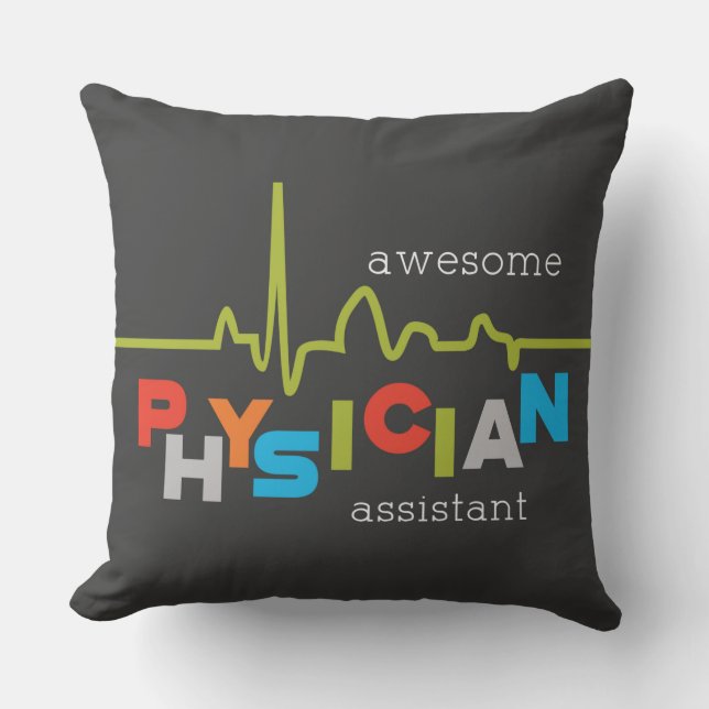 Personaliseer, Arts Assistant Week Geweldige Kussen (Voorkant)