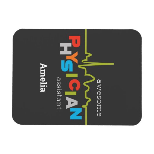 Personaliseer, Arts Assistant Week Geweldige Magneet (Horizontaal)