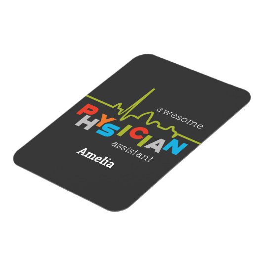 Personaliseer, Arts Assistant Week Geweldige Magneet (Linkerzijde)