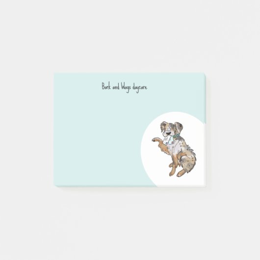 Personaliseer Australian Shepherd Post-it® Notes (Voorkant)
