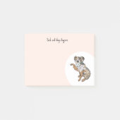 Personaliseer Australian Shepherd Post-it® Notes (Voorkant)