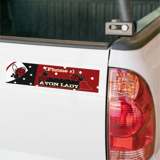 Personaliseer Avon Lady Bumpersticker (Op Truck)