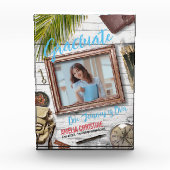 Personaliseer avonturier afstudeeraankondigingen fotoblokken (Voorkant)