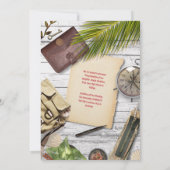 Personaliseer avonturier afstudeeraankondigingen kaart (Achterkant)