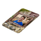 Personaliseer avonturier afstudeeraankondigingen magneet (Linkerzijde)