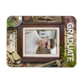 Personaliseer avonturier afstudeeraankondigingen magneet (Horizontaal)