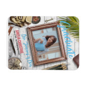 Personaliseer avonturier afstudeeraankondigingen magneet (Horizontaal)