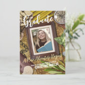 Personaliseer  avonturier thema Afstuderen Kaart (Staand voorkant)