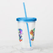 Personaliseer Baby Elephant Acryl Drinkbeker (Links)