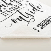 Personaliseer Baby It's Cold Outside Sherpa Deken (3/4)