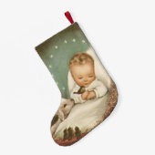 Personaliseer Baby Jesus Kleine Kerstsok (Achterkant (Hangend))