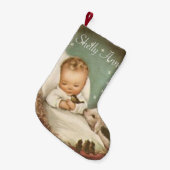Personaliseer Baby Jesus Kleine Kerstsok (Voorkant (Hangend))