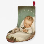 Personaliseer Baby Jesus Kleine Kerstsok (Achterkant)