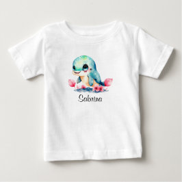 Personaliseer Baby Kinderen Kind Dolfijn Waterverf