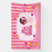 Personaliseer Baby Meisje Geslacht Onthul Tekst en Spandoek (Verticaal)