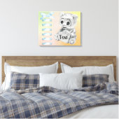 Personaliseer Baby Wall Wrapped Canvas Afdruk (Insitu (Slaapkamer))