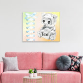 Personaliseer Baby Wall Wrapped Canvas Afdruk (Insitu (Woonkamer))