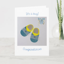 Personaliseer babyjongetjes kaart