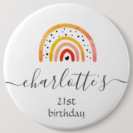 Personaliseer badge - Rainbow Blood Sinaasappel Ronde Button 6,0 Cm