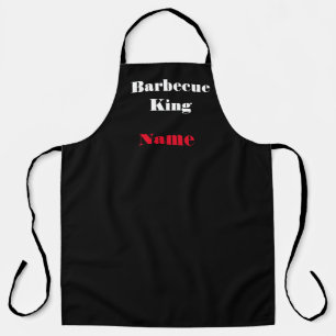 Personaliseer Barbecue King Zwart Schort