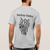 Personaliseer Barber T-Shirt (Achterkant)