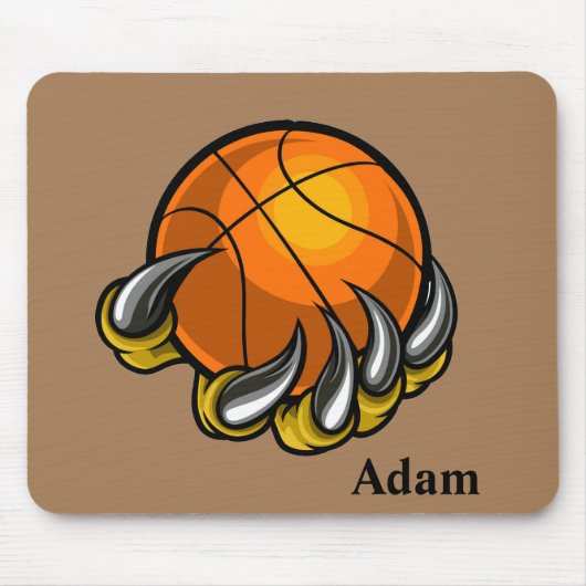Personaliseer basketbal Dragon Claw Muismat (Voorkant)