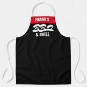 Personaliseer BBQ & Grill Aangepaste NAAM Persoonl Schort (Voorkant)