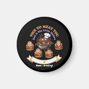 Personaliseer BBQ Grill Master Cadeau Leuk Je Vlee Magneet