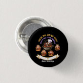 Personaliseer BBQ Grill Master Cadeau Leuk Je Vlee Ronde Button 3,2 Cm (Voorkant /achterkant)