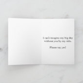 Personaliseer Be My Maid of Honor Fotouitnodiging (Binnen)