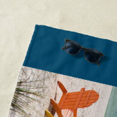 Personaliseer Beach met Colorful Beach Chairs Strandlaken (In situ)