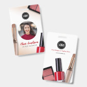 Personaliseer Bedrijf | Modern Make-up Bedrijf Badge (Voor- en achterkant)