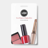Personaliseer Bedrijf | Modern Make-up Bedrijf Badge (Achterkant)