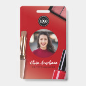 Personaliseer Bedrijf | Modern Make-up Bedrijf Badge (Voorzijde)