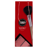 Personaliseer Bedrijf | Modern Make-up Bedrijf Wijn Cadeautas (Achterkant)