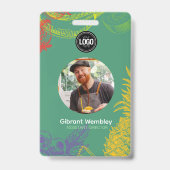 Personaliseer Bedrijf | Tropisch Fruit Bedrijf Badge (Voorzijde)