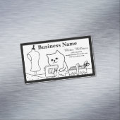 Personaliseer Bedrijfs Magnet Magnetisch Visitekaartje (Voorbeeld)