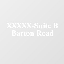 Personaliseer Bedrijfs Winkel Straat Adres Nummer Raamsticker