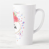 Personaliseer beker, glitter vrolijk meisje aangep latte mok (Rechts)